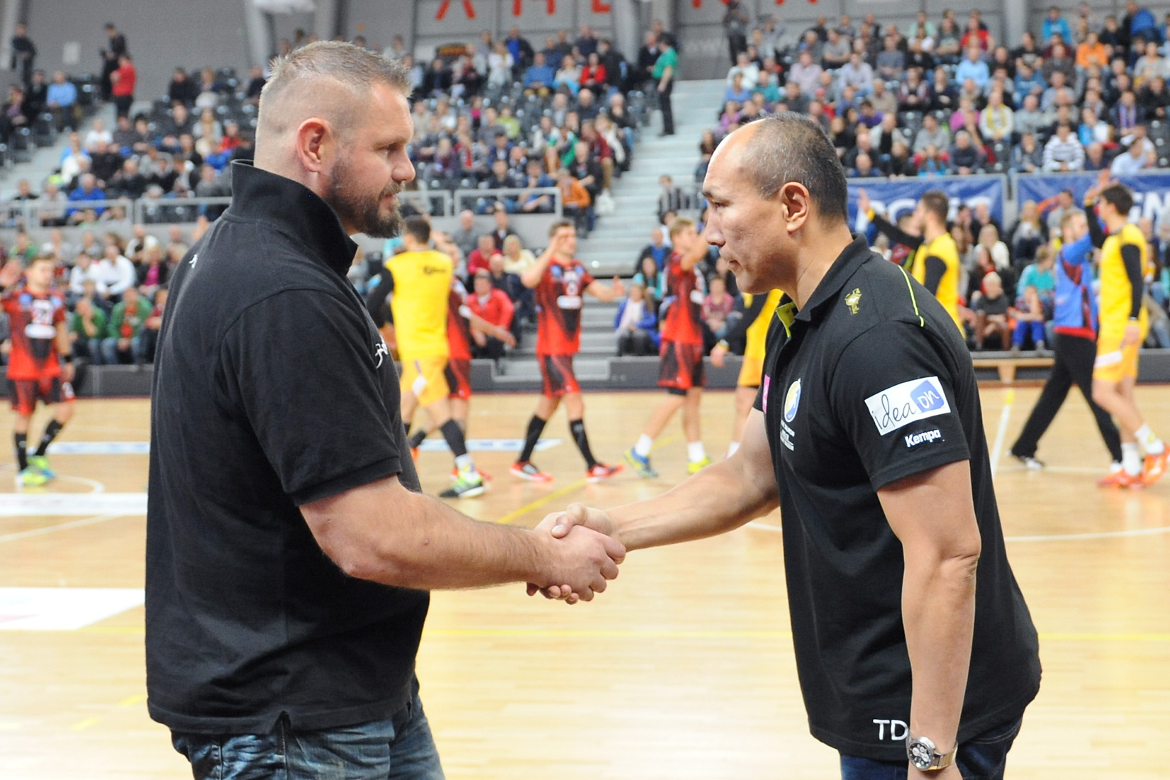 Robert Lis i Talant Dujszebajew współpracują na meczach reprezentacji, rywalizują w zmaganiach ligowych Fot. fotoMiD