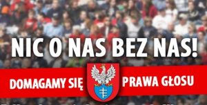 Fragment bilbordu miejskiego bilbordu reklamującego referendum w Legionowie autorstwa  Nikodema Karolaka