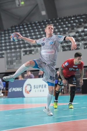 Wojciech Gumiński zdobył 10 bramek. Od kolejnego sezonu będzie reprezentował barwy Azotów Puławy Fot. fotoMiD