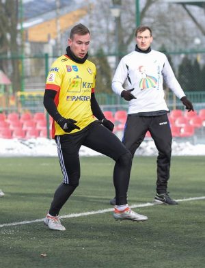 Daniel Kraska zdobył dwie bramki w Zambrowie Fot. fotoMiD